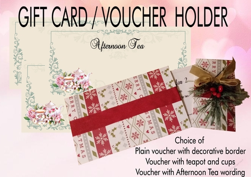 Gift card - Voucher holder Money Wallet inc 3 printable vouchers