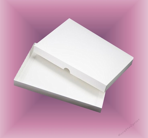 Card / Invitation Box to fit 7 x 5 x 0.5 inches Sturdy Double Skinned box 