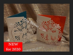 Christmas Card - Snowflake with Reindeer detail