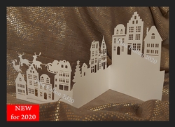Christmas Town Tri Fold Card
