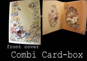 Flower and Butterfly Combi Card Box Handcut Version