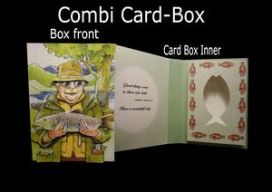 Fishing Fisherman Combi Card Box Handcut Version
