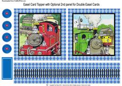 Tobias and Tommy Easel Card Toppers x 2 Toppers