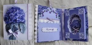 Hydrangea Combi Card Box No Words Handcut