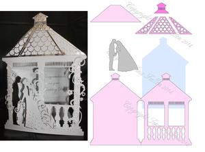 Wedding Gazebo Card Template No 2