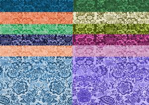 Floral Paper Kit Set a A4 x 12 Colourways