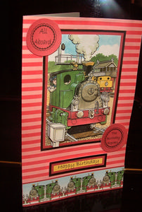 Tommy the Tank Engine 3D Decoupage and borders sheet