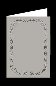 Fab Frame F Card with Pretty Detailed Cut Out