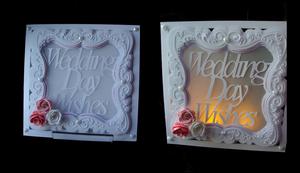 Faux Embossed Wedding Card No 1 multi formats added