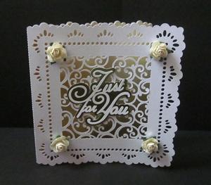 Filigree Design Set - Square Card No 1