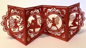 Accordian Card - Fairy Fairies Themed