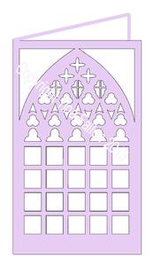 Church Window Shaped Card Blank