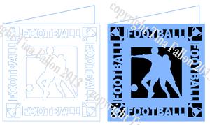 Football Card Template No 5 - Cut File