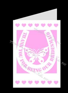 Bridesmaid Thank You Wedding Card - Cutting Machine File