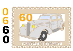 60th Birthday Classic Car Topper