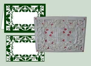 Card Template Holly No 4