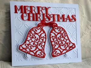 Card Template Christmas Bells File