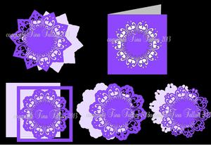 Tempting Toppers Doilies Card Blanks Set 8