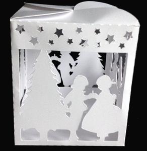 Christmas Eve Scene Tealight Holder Luminaire Box