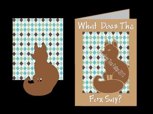 What Does The Fox Say? Card Template