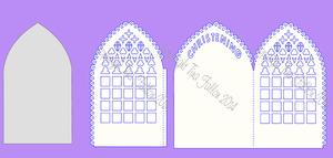 Christening Card Gatefold Style