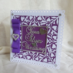 Silver Wedding Anniversary Card