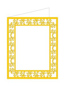 Daffodil Cut Out Card Template