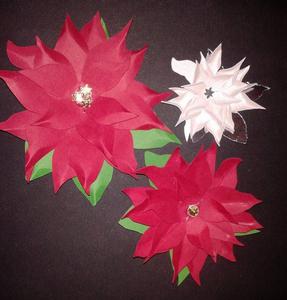 3D Multi Layered Poinsettia Christmas Floral