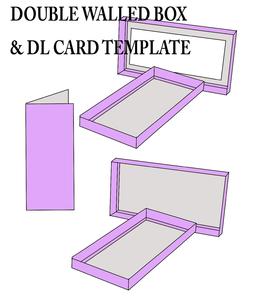 Dl Card Template And Double Skinned / Wall Box To Fit