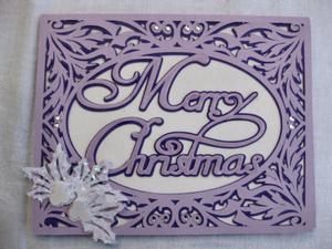 Christmas Card Template Merry Christmas 2 Layered