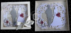 Decorative Wedding Day Card With Box And Card Stand
