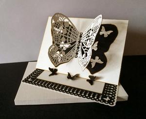 Butterfly Easel Card With Box