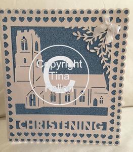 Church Card Template - Christening - File