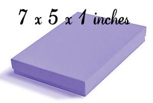 Box With Choice 2 Lids (with Or Without Aperture 7x5x1 Inche