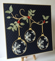 Christmas Baubles on branch cutting machine file,