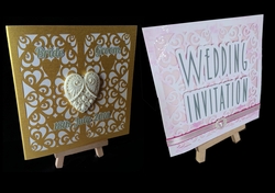 Hearts & Romance Square card no 3 great for wedding stationery, anniversaries, engagement etc multi formats