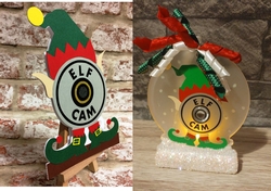 Elf Cam - Santa Father Christmas is watching 3 different cutting files  