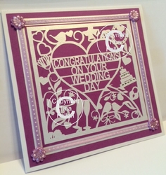 Congratulations on your Wedding Day Card Topper