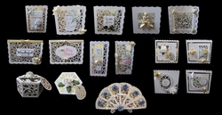 16 Pretty Filigree Cutting Files cards, toppers, box, tags great value