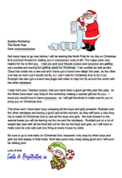 Editable Personalised letter from Santa and Elf studio and Word doc - commercial use