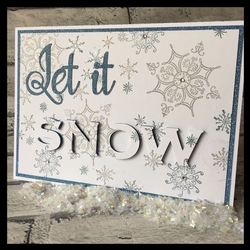 3d Eclipse Card - Christmas Let It Snow