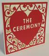 Heart Swirls The Ceremony - Card Template now in multi formats