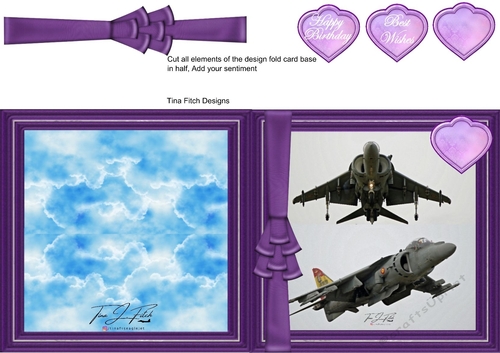 Harrier Jump Jet Card