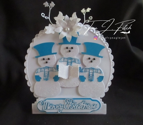 Singing Snowman Snow globe Card TF0135, All formats