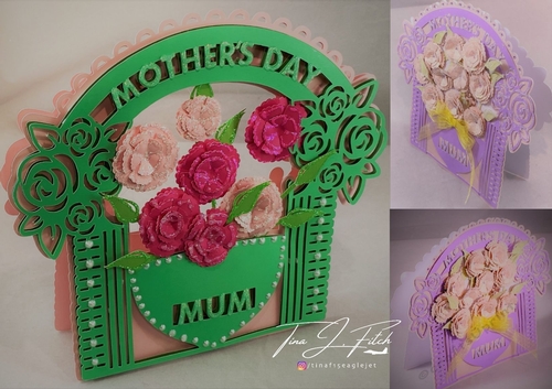Mothers Day Arch Floral Card TF0285, All formats