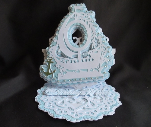 Layered Boat Easel Card, All formats