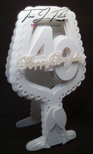40th Glass Card TF0285 ,All formats