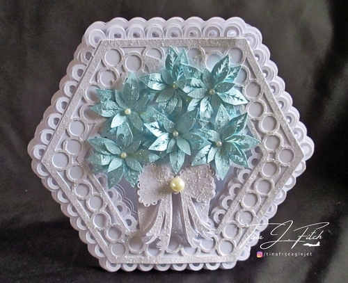 Poinsettia Fancy Card TF0309, All formats