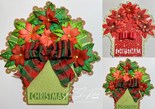 Poinsettia Pot Card TF0310 All Formats