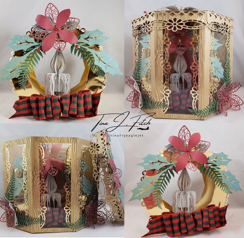 3D Christmas TeaLight Candle & Box TF0228,  All formats